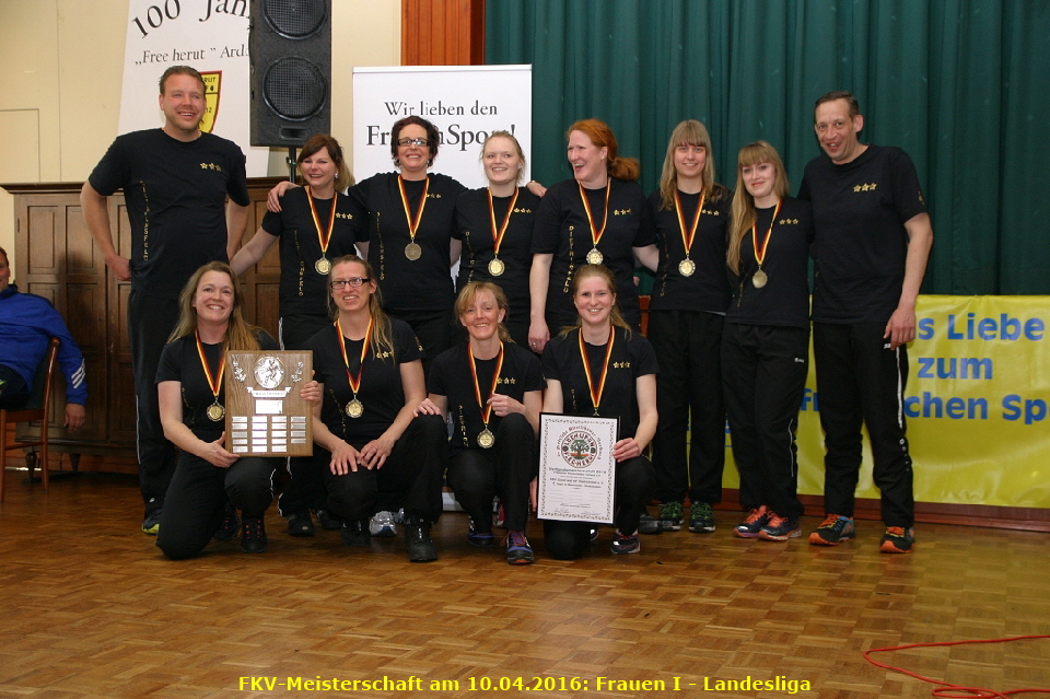 FKV-Meisterschaft am 10.04.2016: Frauen I - Landesliga